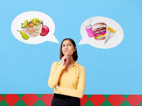 getty junk food versus healthy food