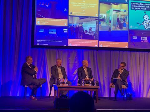 APEA 2021 panel Mark Wilson, COO Fraser’s Retail Ltd, Filip Spevak, Retail partner franchise manager – Insomnia Coffee Company, Frank McLaughlan, Sales Director TSG wash & host Peter Campbell