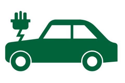 EV charging symbol example