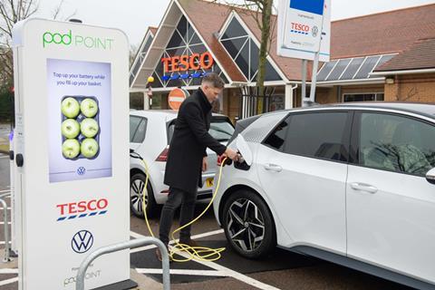 Tesco electric charging