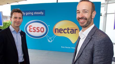 Pat Rutherford, Esso, (left) and James Moir, Nectar md - web