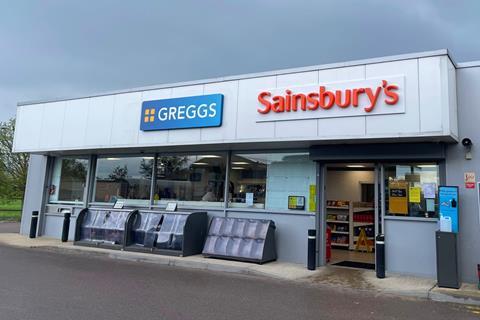 Greggs outlet at Sainsbury's petrol station 2100x1400