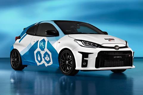 Toyota Yaris hydrogen combustion engine