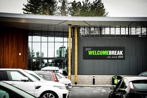 Welcome Break sign