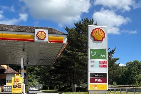 Shell fuel prices