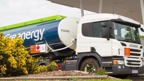 Greenergy lorry