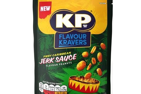 KP Flavour Kravers Fiery Carribean Jerk Sauce Peanuts 140g __S (1)